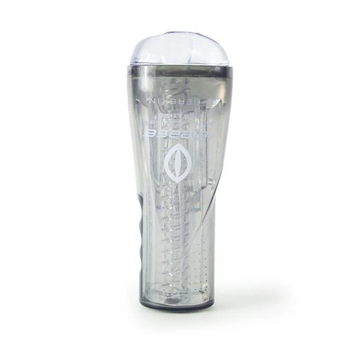 Cyberskin release deep pussy stroker vibrating clear 1