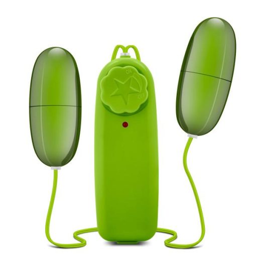 Double Pop Eggs Vibrating Bullet Green