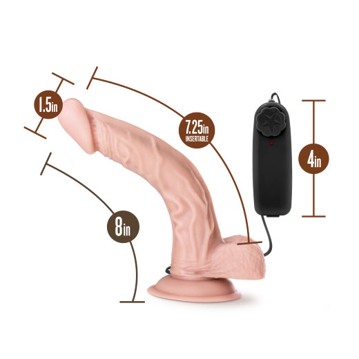 Dr. Skin Doctor Vibrating Cock Series 8-inches main Specs