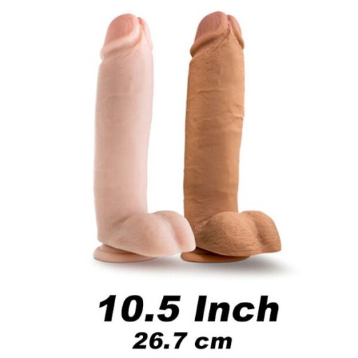blush-novelties silicone willys 10.5 inch realistic dildo with balls