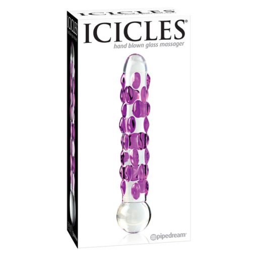 Icicles No 7 Glass Wand Massager Clear