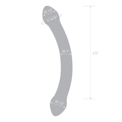 Red Head Double Glass Dildo - Image 6