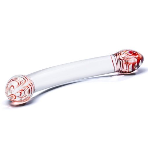 Red Head Double Glass Dildo - Image 4