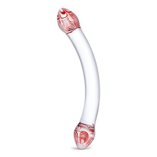 Red Head Double Glass Dildo - Image 3