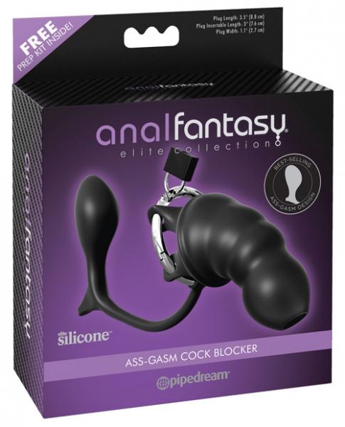 Anal Fantasy Elite Ass-Gasm Cock Blocker Black Box