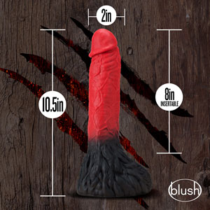 The Realm Lycan Lock-on Werewolf Dildo Red 6