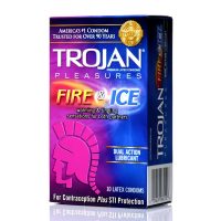 Trojan Pleasures Fire & Ice Condoms 10 pack