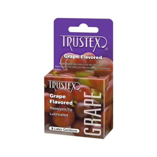 Trustex Assorted Flavored Condoms 3 Pack Grape