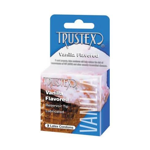 Trustex Assorted Flavored Condoms 3 Pack Vanilla
