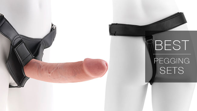 King Cock StrapOn for pegging Harness with Smooth Cock