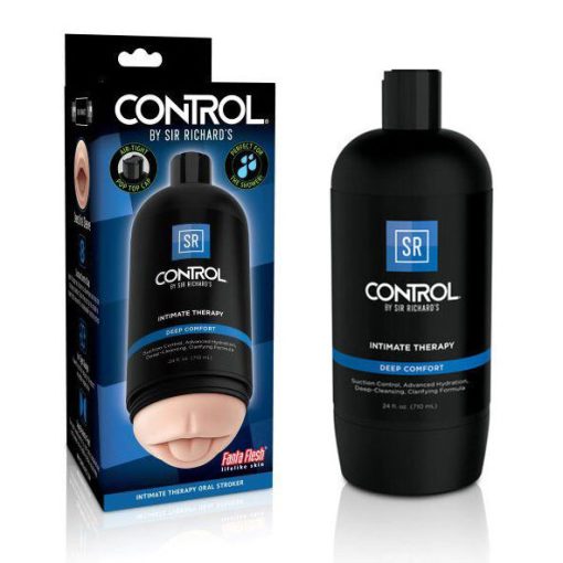 Sir richards control intimate therapy deep comfort mouth stroker