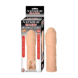 Natural Realskin Vibrating Uncircumcised Xtender Strapless Beige