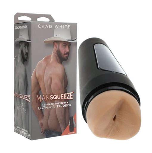 Man Squeeze Ultraskyn Ass Stroker - Chad White