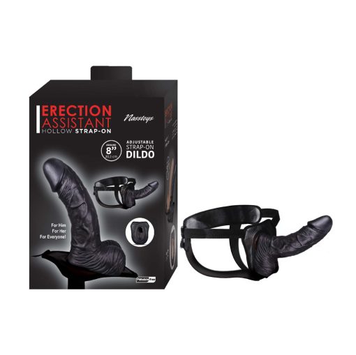 Erection-Assistant-Hollow-Strap-On-8-in-Black