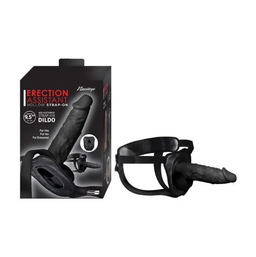 Erection-Assistant-Hollow-Strap-On-9.5-in-Black