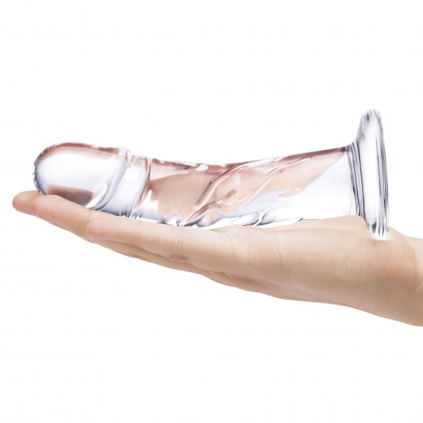 Glas 7 Curved Realistic Glass Dildo With Veins 1