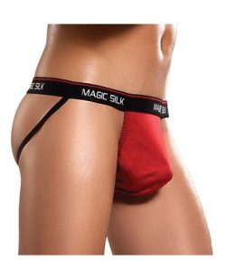 100% Silk Jock Strap Red S/M main