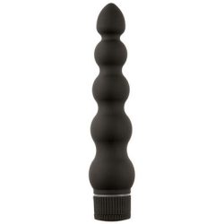 7" Ribbed Vibrator - Black main