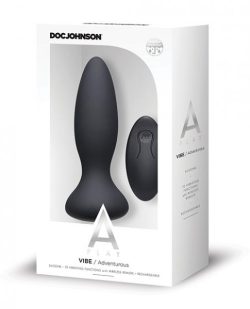 A Play Rechargeable Adventurous Anal Plug Remote Black main