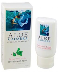 Aloe cadabra organic lubricant - peppermint tingle 2.5 oz bottle main