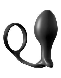 Anal Fantasy Ass-Gasm Cockring Plug Black main