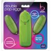 B Yours Double Pop Eggs Lime Green Vibrator second