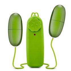 B Yours Double Pop Eggs Lime Green Vibrator main