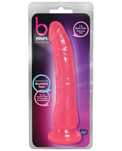 B yours sweet n hard 6 pink realistic dildo second