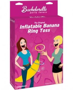 Bachelorette party favors inflatable banana ring toss game main