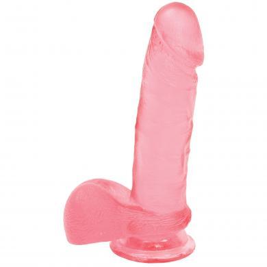 Ballsy Cock With Suction Cup 6in - Pink main