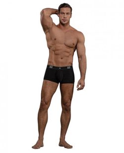 Bamboo Low Rise Pouch Enhancer Shorts Black Large main