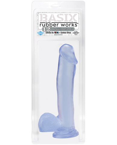 Basix 12 inches Dong With Suction Cup Clear second