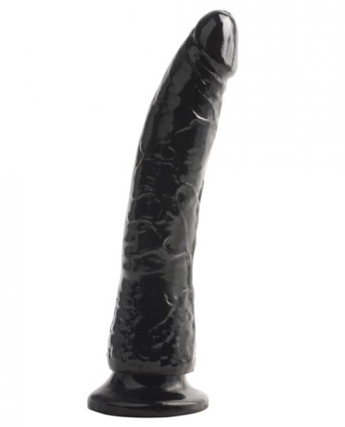 Basix Rubber 7 inches Slim Dong with Suction Cup Black main