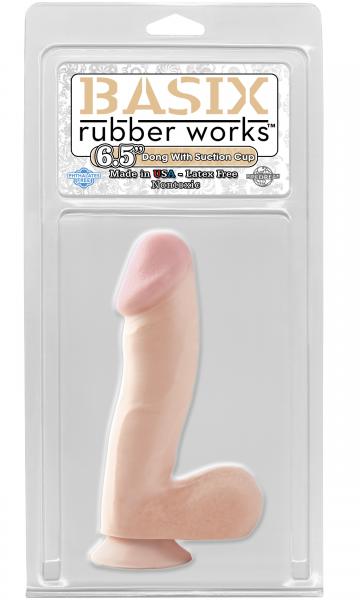 Basix rubber works 6. 5 inches beige dong with suction cup second