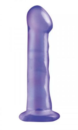 Basix Rubber Works 6.5 inches Purple Dong Suction Cup main
