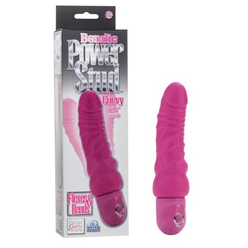 Bendie Power Stud Curvy 6.75" Pink Vibrator second