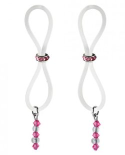 Bijoux De Nipple Halos Pink Gem Slider Pink Clear main