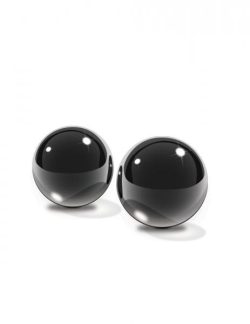 Black Glass Ben Wa Balls Medium main