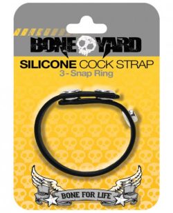 Boneyard Silicone Cock Strap Black main