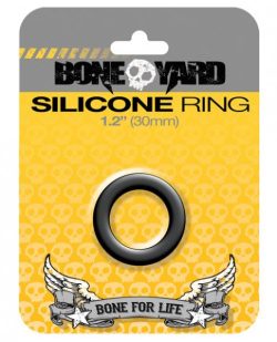 Boneyard Silicone Ring 1.2 inches Black main