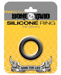 Boneyard Silicone Ring 1.4 inches Black main