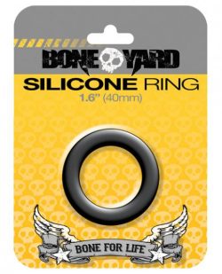Boneyard Silicone Ring 1.6 inches Black main