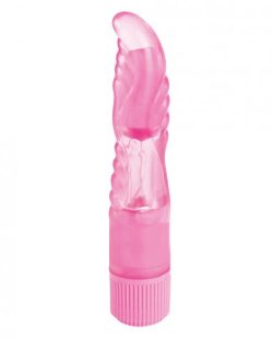 Bubble Fun Ribbed Pink Gummy Vibrator main