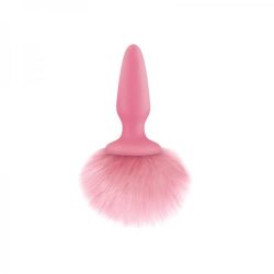 Bunny Tails Pink Silicone Butt Plug main