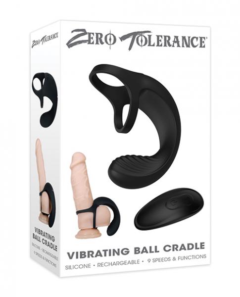 Zero Tolerance Vibrating Ball Cradle W/remote – Black