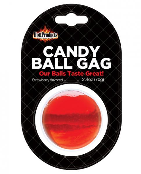 Candy ball gag strawberry flavored o/s second