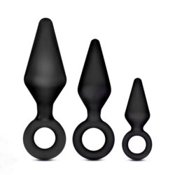 Candy Rimmer Kit Butt Plugs Set of 3 Black