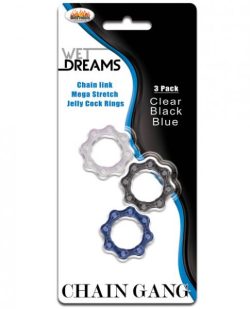 Chain Gang Cock Rings Assorted 3 Pack main