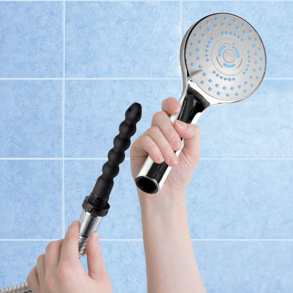 Cleanstream Shower Head & Silicone Enema Nozzle 3