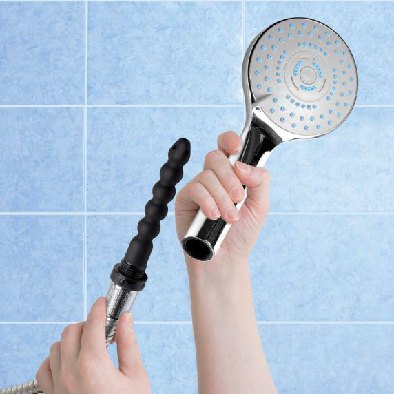 Cleanstream Shower Head & Silicone Enema Nozzle 1